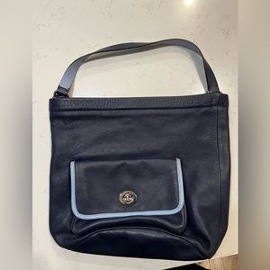 Blue Coach bucket purse